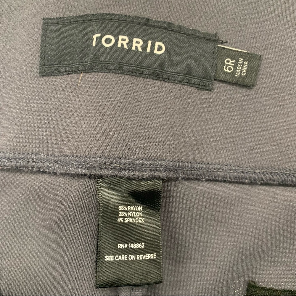 Torrid Pocket Pixie Gray Flare Pants - image 7